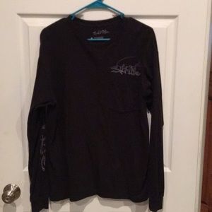 Black Long Sleeve Salt Life Tee